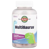 Dinosaurs MultiSaurus (Детские поливитамины) смесь ягод 90 жевательных таблеток (KAL)