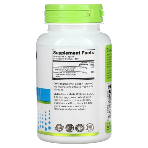 Essentials Calcium Magnesium 100 капсул (NutriBiotic) фото 2
