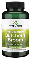 Full Spectrum Butcher's Broom (Метла мясника полного спектра) 470 мг 100 капсул (Swanson)