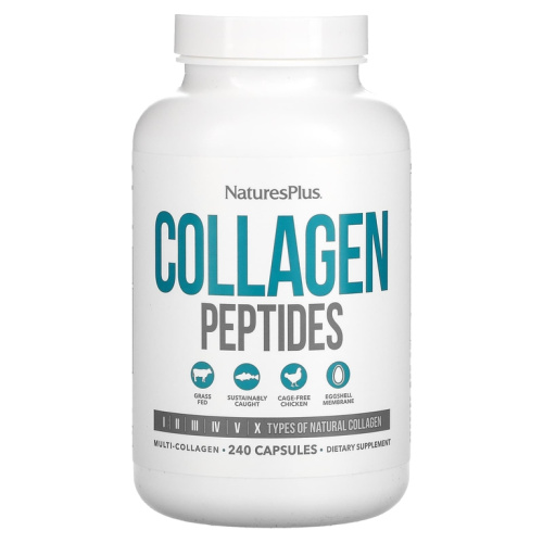 Collagen Peptides (пептиды коллагена) 240 капсул (NaturesPlus) Collagen Peptides (пептиды коллагена) 240 капсул (NaturesPlus)