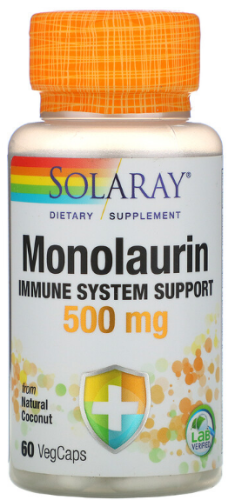 Monolaurin (Монолаурин) 500 мг 60 капсул (Solaray) Monolaurin (Монолаурин) 500 мг 60 капсул (Solaray)
