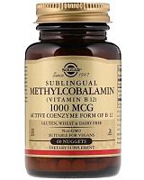 Sublingual Methylcobalamin (Vitamin B12) 1000 мкг 60 капс (Solgar)