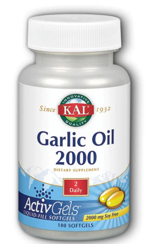 Garlic Oil 2000 (Чесночное масло) 2000 мг 100 капсул (KAL)