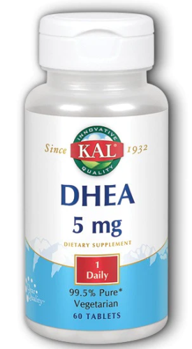 DHEA (ДГЭА) 5 мг 60 таблеток (KAL) DHEA (ДГЭА) 5 мг 60 таблеток (KAL)