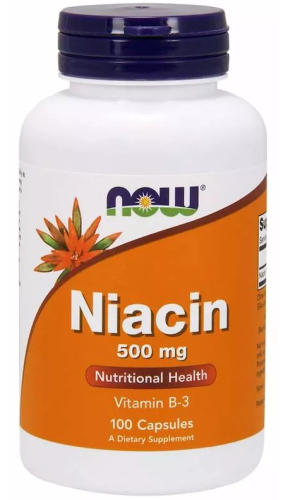 Niacin (Витамин B3 (Ниацин)) 500 mg 100 caps (NOW) Niacin (Витамин B3 (Ниацин)) 500 mg 100 caps (NOW)