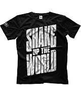Футболка черная Shake up the world (Maxler)
