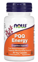 PQQ Energy (пирролохинолинхинон) 30 растительных капсул (NOW)