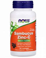 Sambucus Zinc-C 60 капс (NOW)