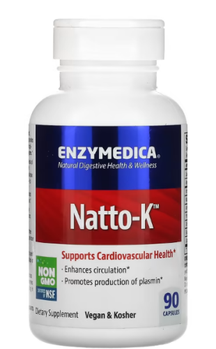 дубль Natto-K (смесь ферментов с наттокиназой) 90 капсул (Enzymedica) дубль Natto-K (смесь ферментов с наттокиназой) 90 капсул (Enzymedica)