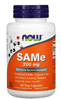 SAMe Disulfate Tosylate (дисульфат тозилат) 200 мг 60 вег капсул (NOW) СРОК ГОДНОСТИ 12/2024