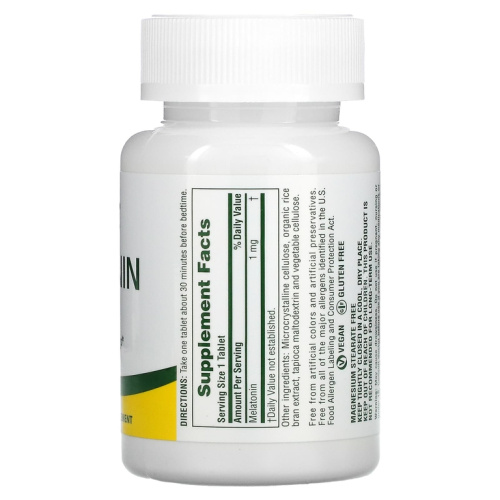 Melatonin (Мелатонин быстрого действия) 1 мг 90 таблеток (NaturesPlus) фото 2