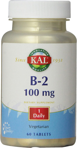 B-2 (Витамин B-2) 100 мг 60 таблеток (KAL) B-2 (Витамин B-2) 100 мг 60 таблеток (KAL)