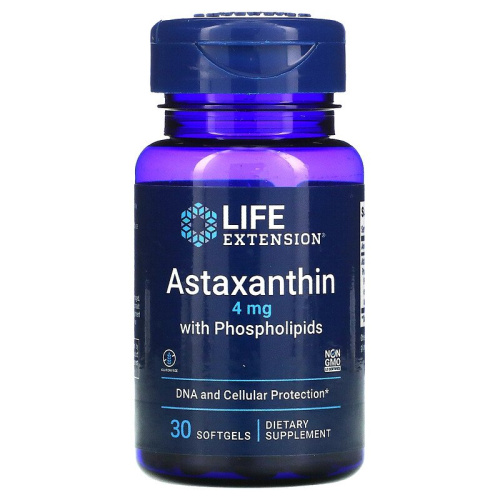 Astaxanthin with Phospholipids 4 мг 30 капсул (Life Extension)