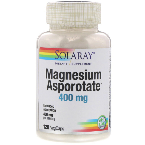 Magnesium Asporotate (Аспартат магния) 400 мг 120 капсул (Solaray) Magnesium Asporotate (Аспартат магния) 400 мг 120 капсул (Solaray)