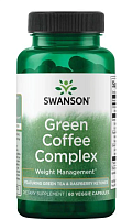 Green Coffee Complex Swanson Green Coffee Complex (Зеленый кофе с зеленым чаем и малиновыми кетонами) 60 вег капсул (Swanson)