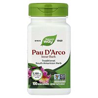 Pau D'Arco Inner Bark (Флоэма муравьиного дерева) 545 мг 100 капсул (Nature's Way)
