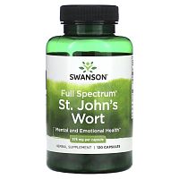 Full Spectrum St. John's Wort (Зверобой полного спектра) 375 мг 120 капсул (Swanson)