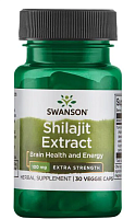 Shilajit Extract (Экстракт мумие - Дополнительная сила) 100 мг 30 вег капсул (Swanson)