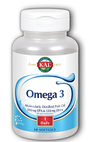 Omega 3 (Омега 3) 1000 мг 60 гелевых капсул (KAL)