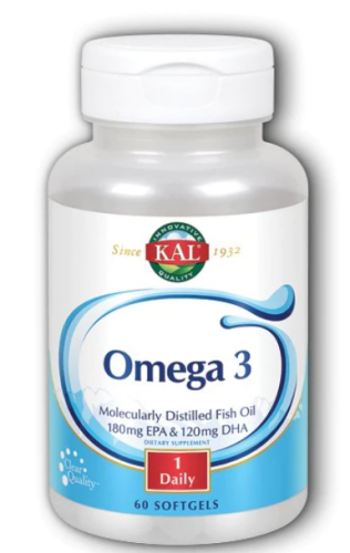 Omega 3 (Омега 3) 1000 мг 60 гелевых капсул (KAL) Omega 3 (Омега 3) 1000 мг 60 гелевых капсул (KAL)