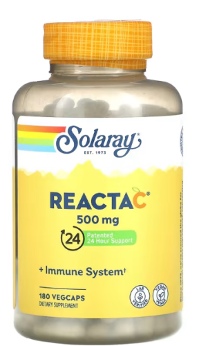 Reacta-C 500 мг 180 вег капсул (Solaray) Reacta-C 500 мг 180 вег капсул (Solaray)