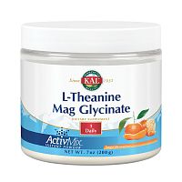 L-Theanine Mag Glycinate ActivMix (L-теанин Магний Глицинат) мандарин 150 мг 200 г (KAL)