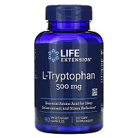 L-Tryptophan (L-триптофан) 500 мг 90 капсул (Life Extension) срок до 07/25