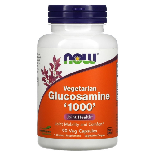 Vegetarian Glucosamine 1000 (Вегетарианский глюкозамин) 90 растительных капсул (NOW)