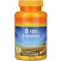 B 100 Complex (комплекс витаминов группы В) 60 таблеток (Thompson)