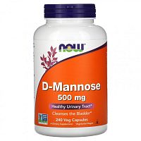 D-Mannose (D-манноза) 500 мг 240 вег капсул (NOW)