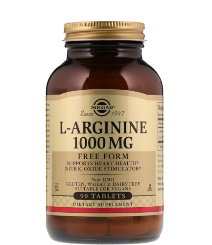 L-arginine 1000 мг 90 таблеток (Solgar) L-arginine 1000 мг 90 таблеток (Solgar)