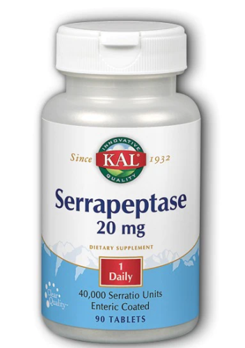 Serrapeptase (Серрапептаза) 20 мг 90 таблеток (KAL) Serrapeptase (Серрапептаза) 20 мг 90 таблеток (KAL)
