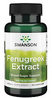 Fenugreek Extract (Экстракт пажитника) 500 мг 90 капсул (Swanson)