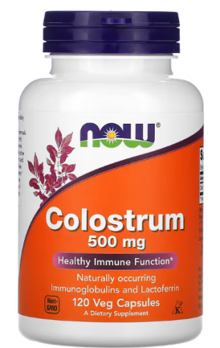 Colostrum (Молозиво) 500 мг 120 вег капсул (NOW)