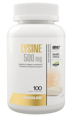 Lysine (лизин) 500 мг 100 капсул (Maxler)