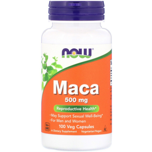 Maca (Мака Перуанская) 500 мг 100 капсул (NOW) срок до 09/25