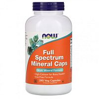 Full Spectrum Mineral Caps (Капсулы с мультиминералами) 240 капсул (NOW)