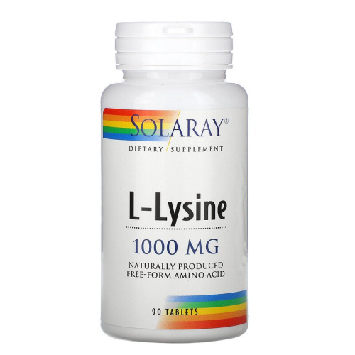 L-Lysine (L-лизин) 333 мг 90 таблеток (Solaray) L-Lysine (L-лизин) 333 мг 90 таблеток (Solaray)