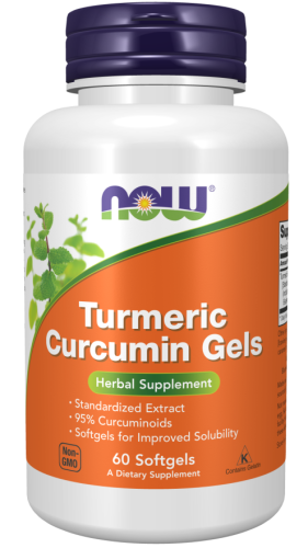 Turmeric Curcumin Gels (Гелевые капсулы с куркумином и куркумой) 60 гелевых капсул (NOW) Turmeric Curcumin Gels (Гелевые капсулы с куркумином и куркумой) 60 гелевых капсул (NOW)