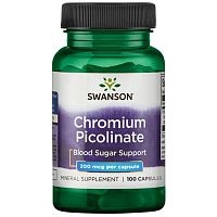 Chromium Picolinate (Пиколинат хрома) 200 мкг 100 капсул (Swanson)
