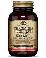 Chromium Picolinate 500 mcg Vegetable Caps 60 капс (Solgar)