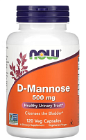 D-Mannose (D-манноза) 500 мг 120 вег капсул (NOW)