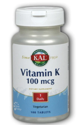 Vitamin K (Витамин К) 100 мкг 100 таблеток (KAL) Vitamin K (Витамин К) 100 мкг 100 таблеток (KAL)