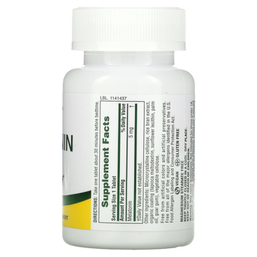 Melatonin (Мелатонин быстрого действия) 5 мг 90 таблеток (NaturesPlus) фото 2 Melatonin (Мелатонин быстрого действия) 5 мг 90 таблеток (NaturesPlus) фото 2
