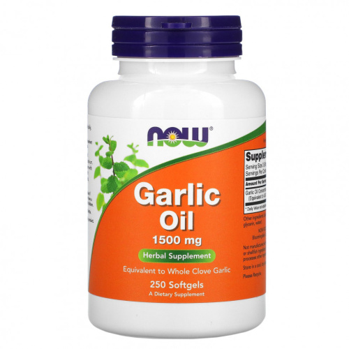 Garlic Oil (чесночное масло) 1500 мг 250 гелевых капсул (NOW) Garlic Oil (чесночное масло) 1500 мг 250 гелевых капсул (NOW)
