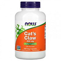Cat's Claw ( кошачий коготь) 500 мг 250 вег капсул (NOW)