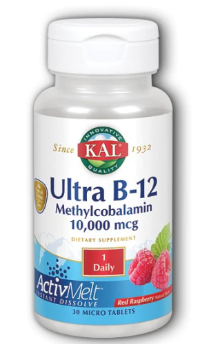 Ultra B-12 Methylcobalamin ActivMelt (Метилкобаламин) 10000 мкг 30 микро таблеток (KAL) Ultra B-12 Methylcobalamin ActivMelt (Метилкобаламин) 10000 мкг 30 микро таблеток (KAL)